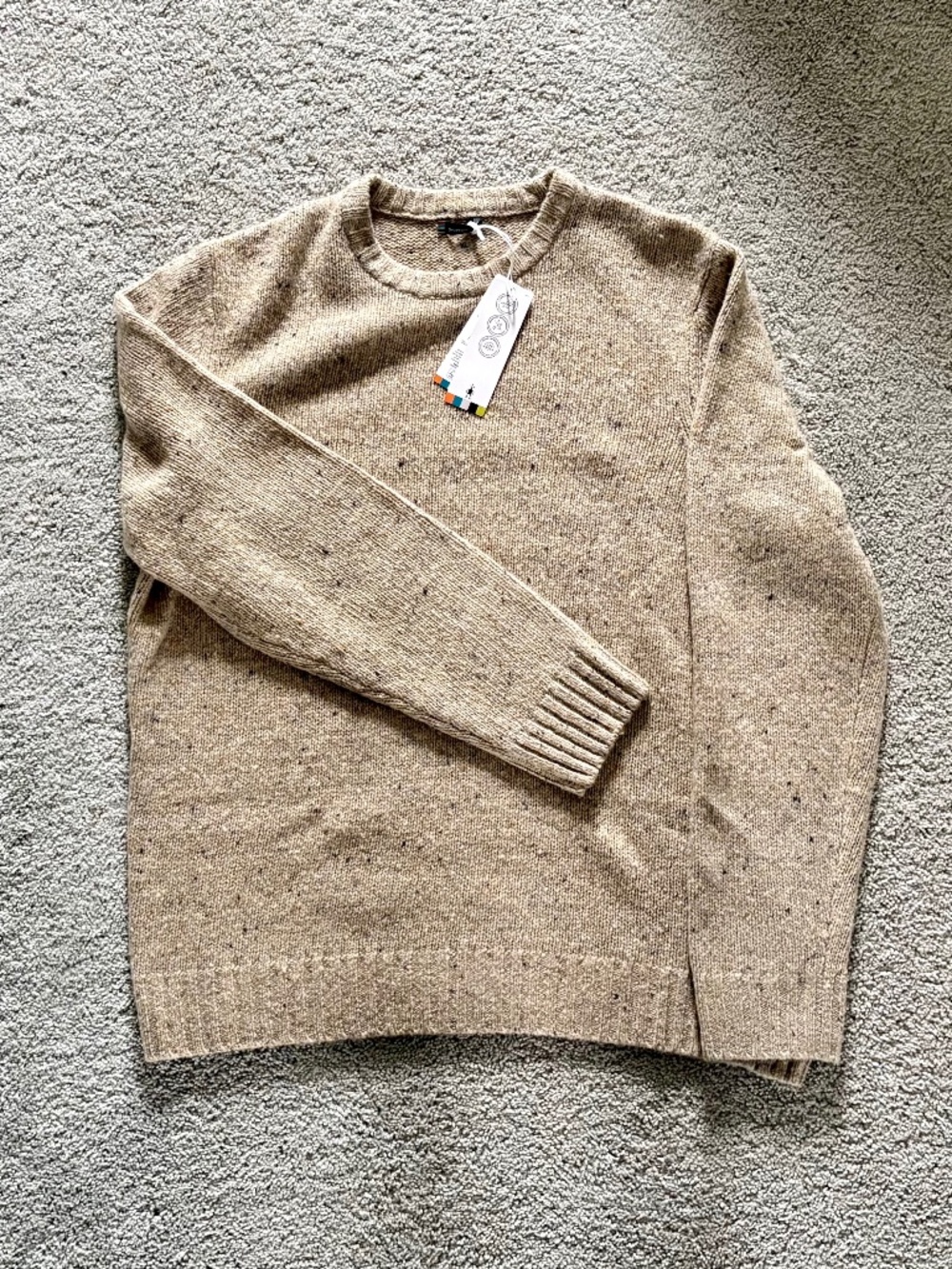 Men’s Smartwool Men's Heavy Crew Sweater / Oat Heather (beige) / XL